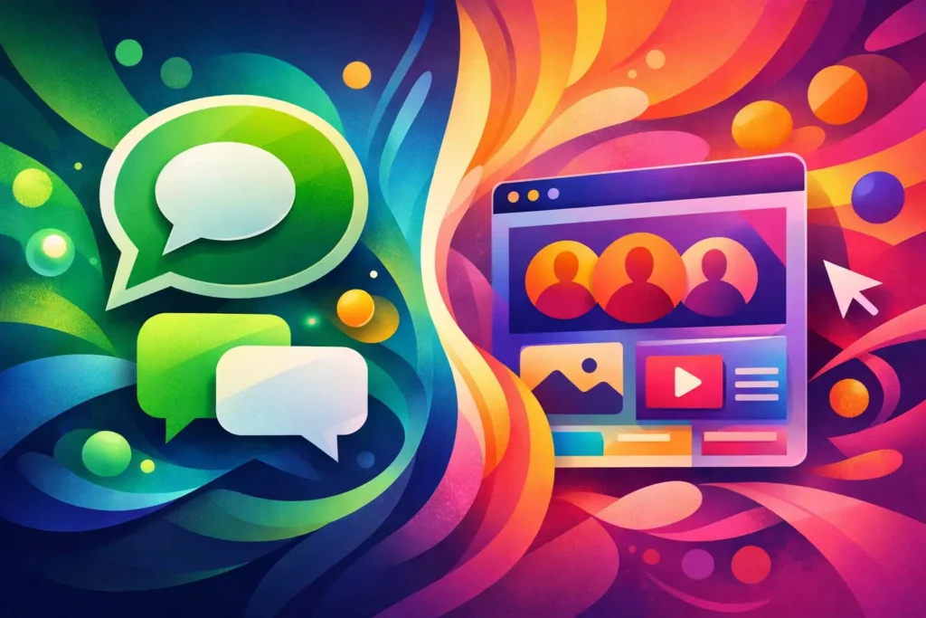 WhatsApp vs group website: which works best?